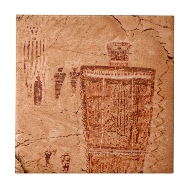 Azulejo De Cerâmica Figura da galeria da garganta em ferradura grande (Frente)