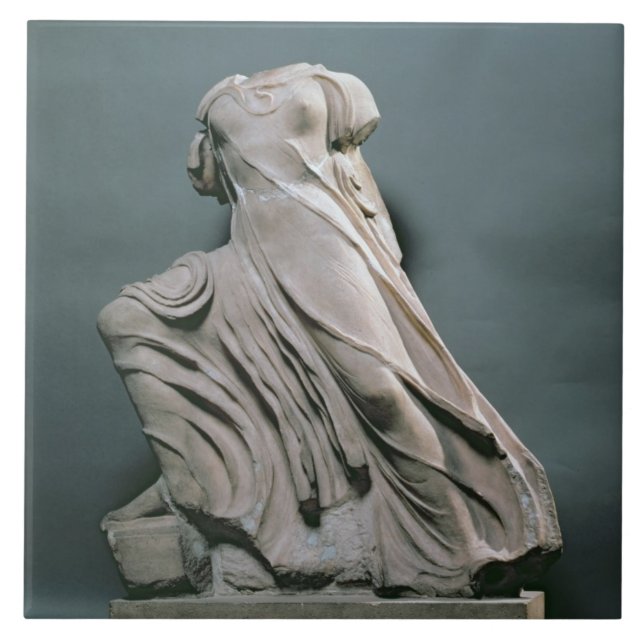 Azulejo De Cerâmica Figura da ninfa, acroterion do templo de Phigal (Frente)