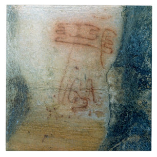 Azulejo De Cerâmica Figuras simbólicas (pintura de caverna)