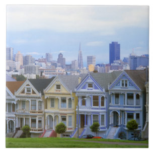 Azulejo De Cerâmica Fila de casas vitorianas