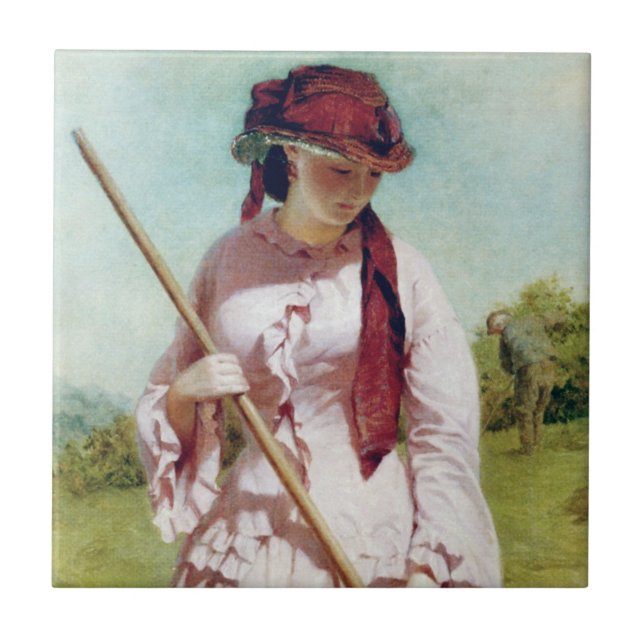 Azulejo De Cerâmica Filha do agricultor (Beleza Rural) (Frente)