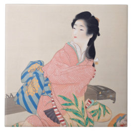 Azulejo De Cerâmica Filha Miyuki (Bela Dama Japonesa) (Asiática)