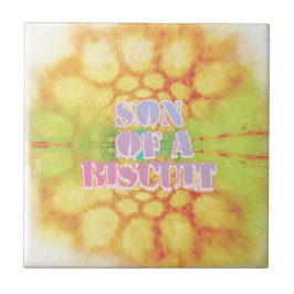 Azulejo De Cerâmica Filho de um biscoito, série de vovós doces