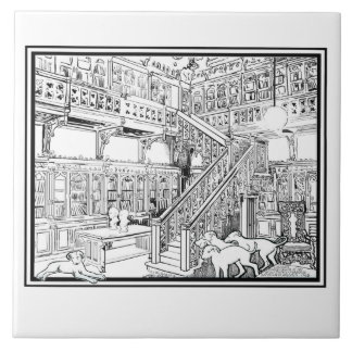 Azulejo De Cerâmica Filhotes de cachorro do Borzoi