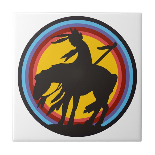 Azulejo De Cerâmica Fim da trilha (Frente)