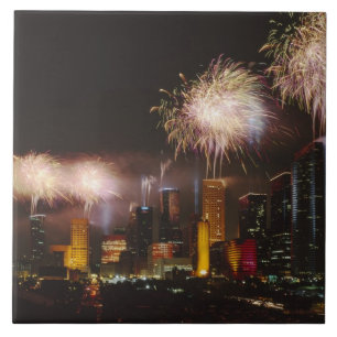 Azulejo De Cerâmica Fireworks em Houston Texas