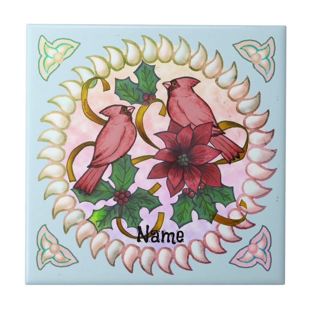 Azulejo De Cerâmica Fitas de Cardinal (Frente)