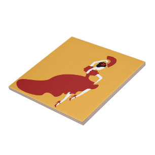 Azulejo De Cerâmica Flamenco Dancer