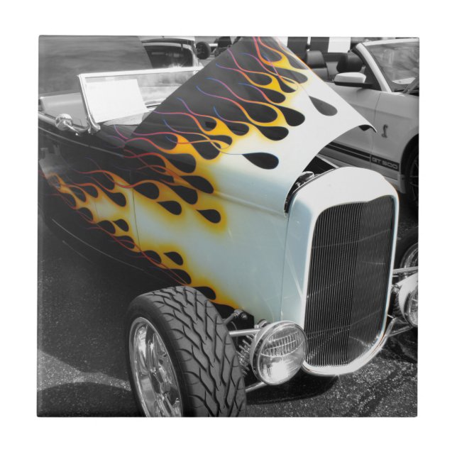 Azulejo De Cerâmica Flamin' Hot Rod (Frente)