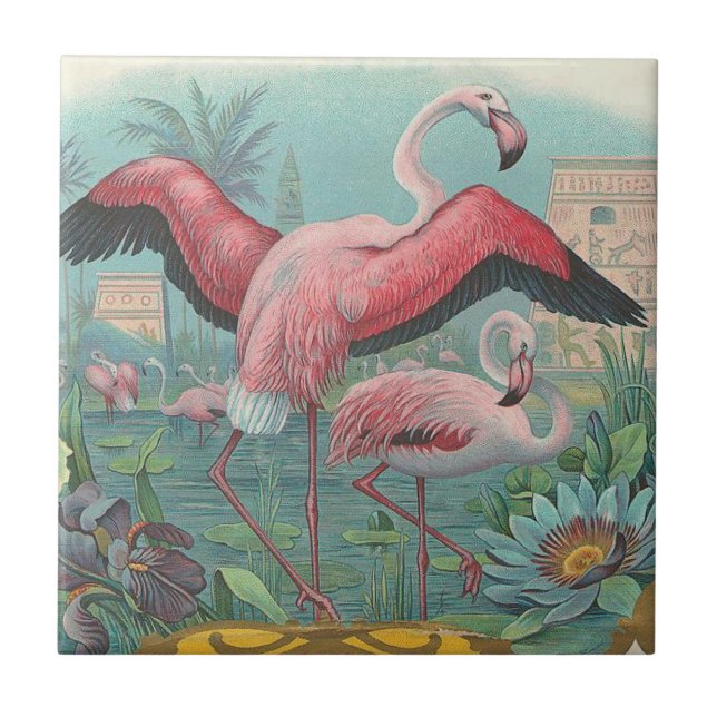Azulejo De Cerâmica Flamingo (Frente)