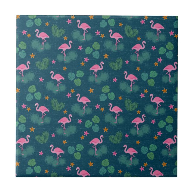 Azulejo de Cerâmica Flamingo (Frente)