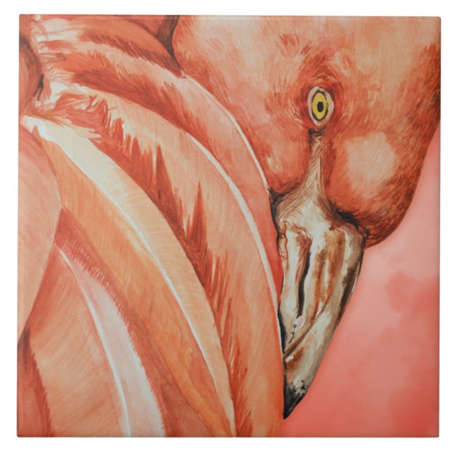 Azulejo De Cerâmica Flamingo (Frente)