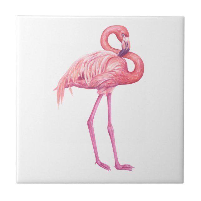 Azulejo De Cerâmica Flamingo 2 (Frente)