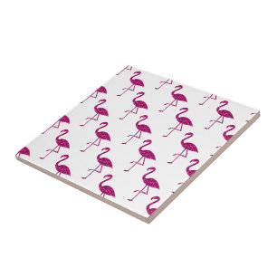 Azulejo De Cerâmica Flamingo brilhante Rosa padrão de brilho glitter