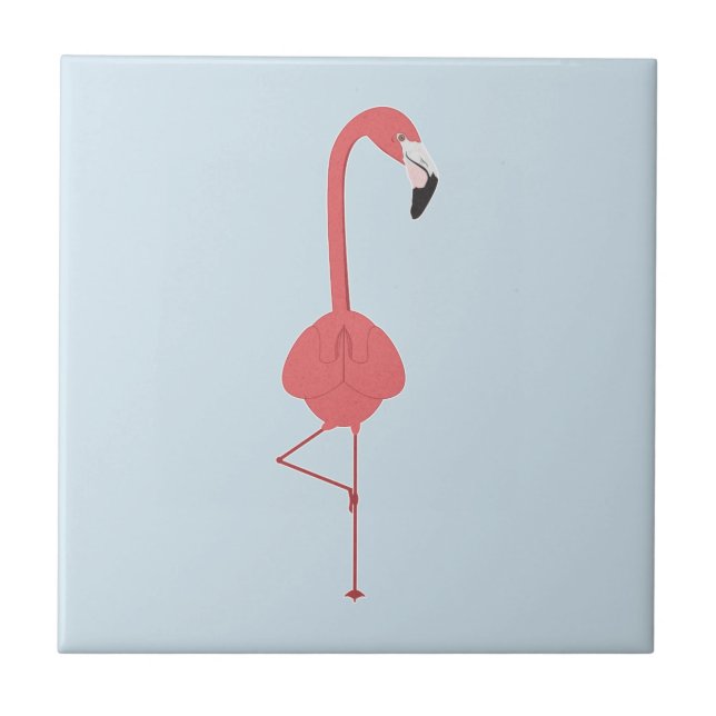 AZULEJO DE CERÂMICA  FLAMINGO YOGA (Frente)