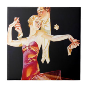Azulejo De Cerâmica Flapper da dança