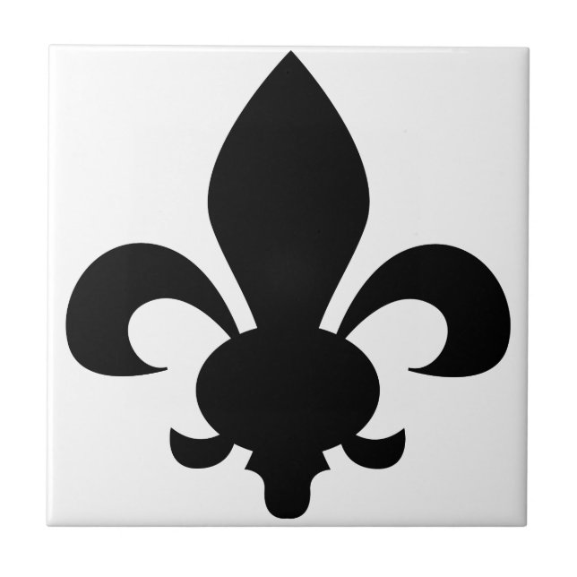 Azulejo De Cerâmica Fleur-De-Lis (Frente)