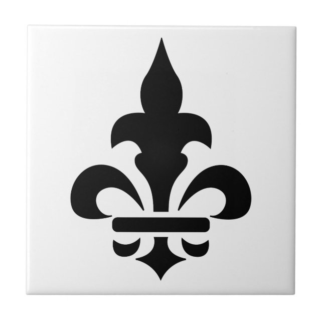 Azulejo De Cerâmica Fleur-De-Lis (Frente)