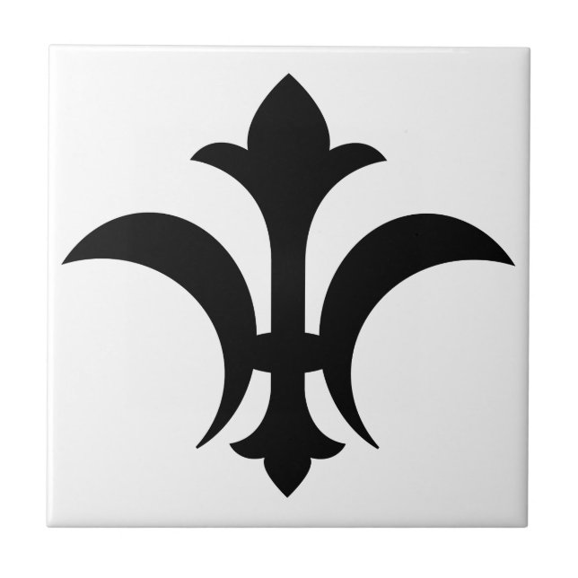 Azulejo De Cerâmica Fleur-De-Lis (Frente)