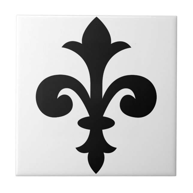 Azulejo De Cerâmica Fleur-De-Lis (Frente)