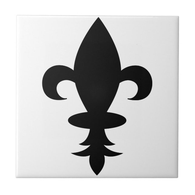Azulejo De Cerâmica Fleur-De-Lis (Frente)