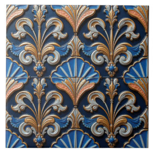 Azulejo De Cerâmica Fleur-de-Lis e ventiladores
