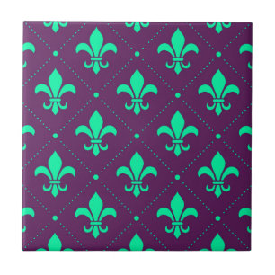 Azulejo De Cerâmica Fleur-de-Lis Pattern