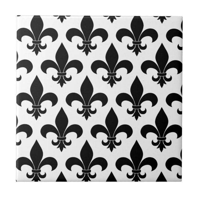 Azulejo De Cerâmica Fleur de lis Pattern Classic (Frente)