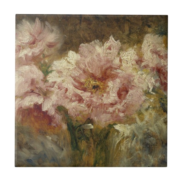 Azulejo De Cerâmica Fleurs - Félix Ziem (Frente)