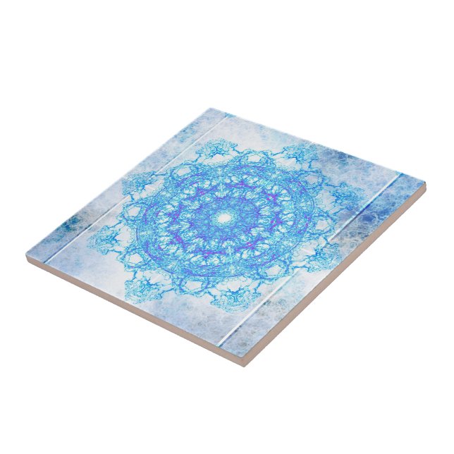 Azulejo De Cerâmica Floco de neve (Lateral)