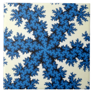 Azulejo De Cerâmica Floco de neve da China azul