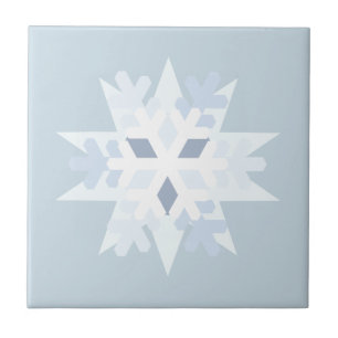 Azulejo De Cerâmica Floco de neve de inverno
