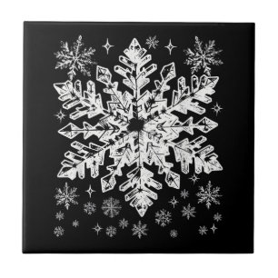 Azulejo De Cerâmica Floco de neve Figurino Inverno Festa de Natal Mens