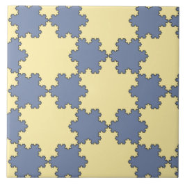 Azulejo De Cerâmica Flocos de neve Koch Tesselados (Padrão Fratural)