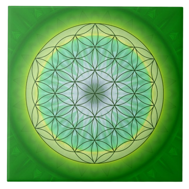 Azulejo De Cerâmica Flor a vida Nr. 3 de Tutti (Frente)