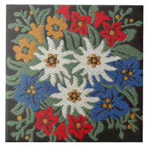 Azulejo De Cerâmica Flor alpino suíço Edelweiss