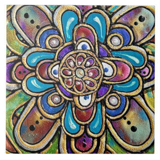 Azulejo De Cerâmica Flor Artsy Country