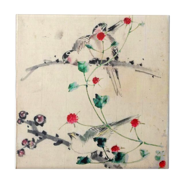 Azulejo De Cerâmica Flor Asiático (Frente)