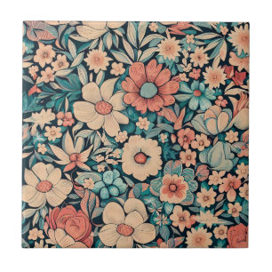Azulejo De Cerâmica Flor Bohemiana