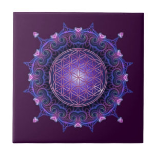 Azulejo De Cerâmica FLOR DA VIDA / Blume des Lebens - Mandala I