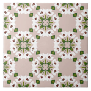 Azulejo De Cerâmica Flor de Botânica Cottagecore