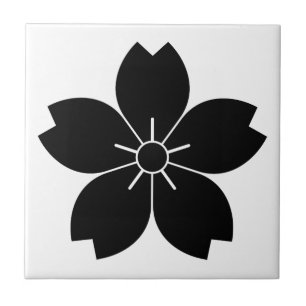 Azulejo De Cerâmica Flor de cerejeira selvagem