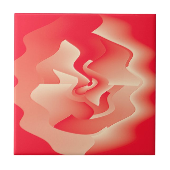 Azulejo De Cerâmica flor de coral (Frente)