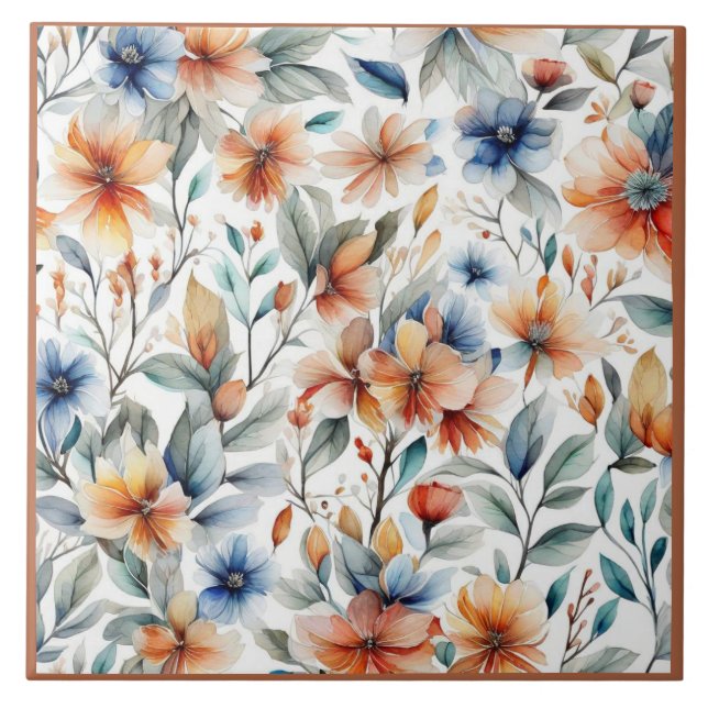 Azulejo De Cerâmica Flor de Gengibre (Frente)