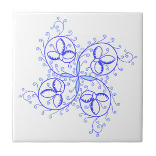 Azulejo De Cerâmica Flor de iluminação medieval deliciosa
