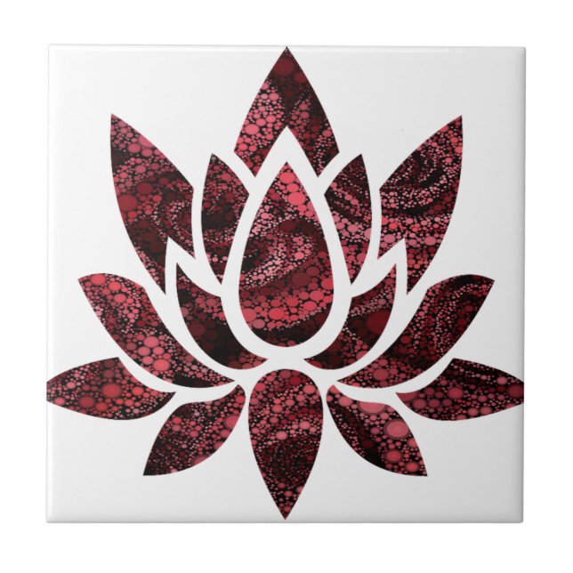 Azulejo De Cerâmica Flor de Lotus (Frente)