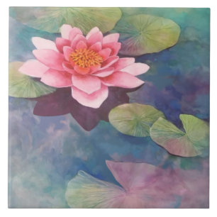 Azulejo De Cerâmica Flor de Lotus