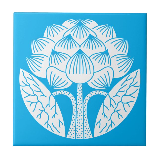 Azulejo De Cerâmica Flor de lótus em pé (Frente)