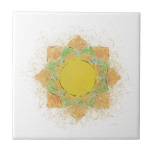 Azulejo De Cerâmica Flor de lótus etéreo