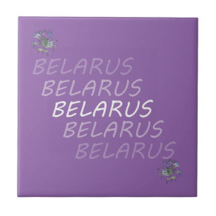 Azulejo De Cerâmica Flor de Milho Nacional da Bielorrússia
